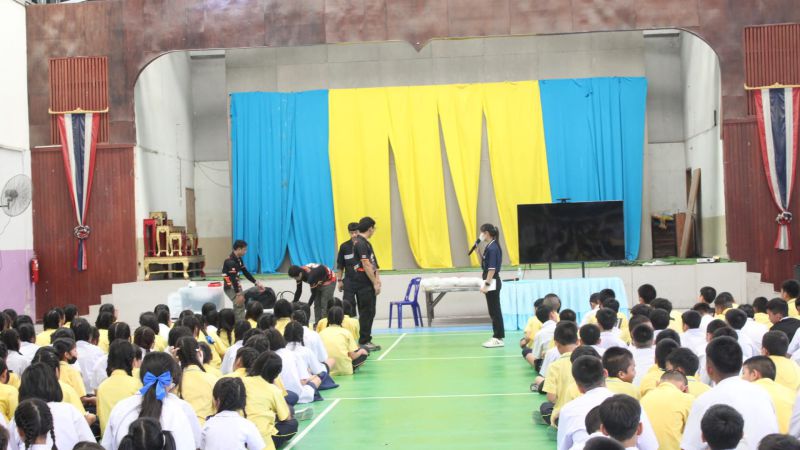 จัดกิจกรรมการฝึกซ้อมดับเพลิงและอพยพหนีไฟ   - รูปภาพเพิ่มเติม